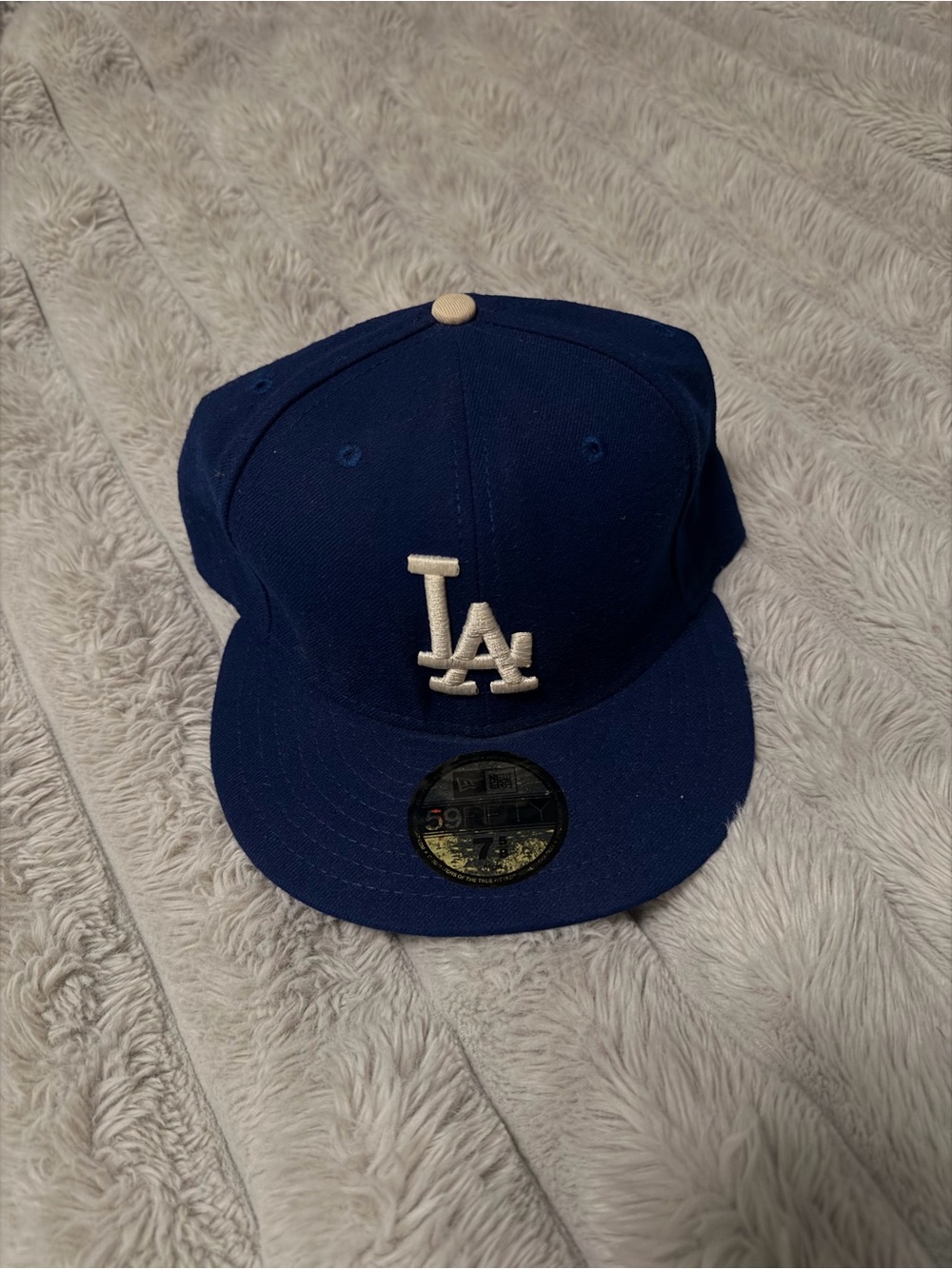 New Era Los Angeles Dodgers Navy Blue Cream Fitted Cap